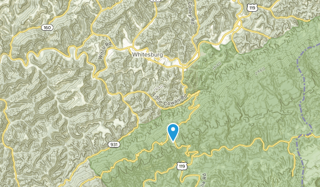 Whitesburg, Kentucky Map