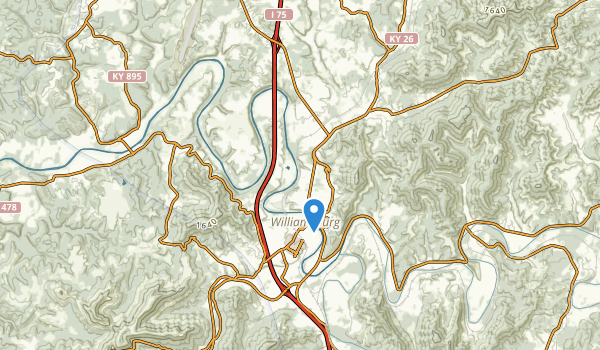 Williamsburg, Kentucky Map
