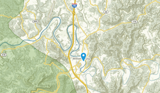 Williamsburg, Kentucky Map