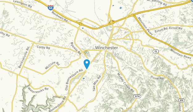 Winchester, Kentucky Map