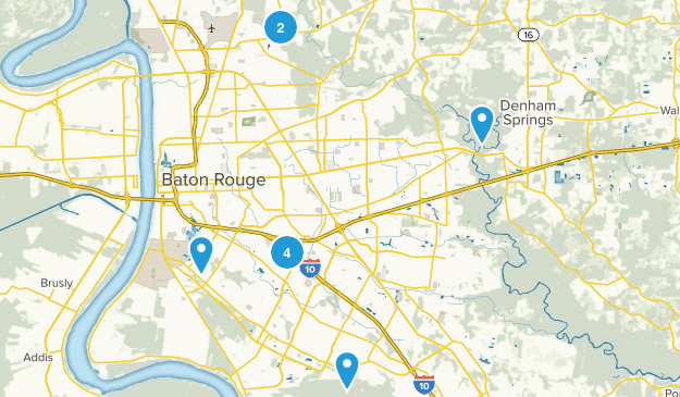 Baton Rouge, Louisiana Map