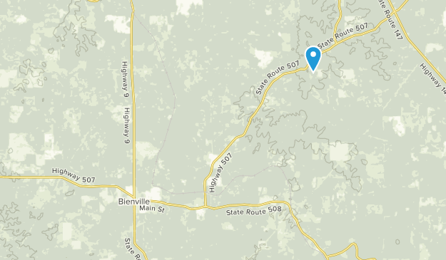Bienville, Louisiane Map