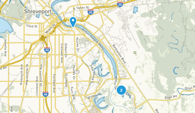 Bossier City, Louisiana Map