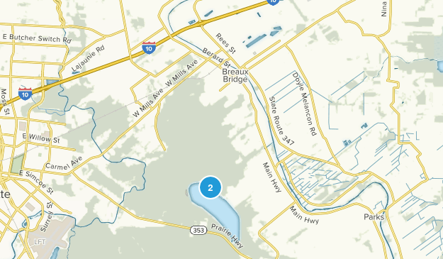Breaux Bridge, Louisiana Map