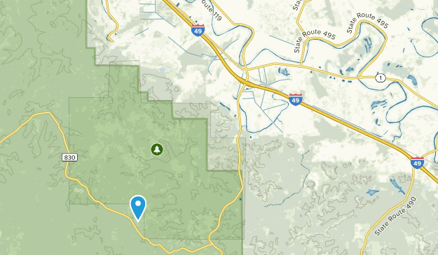 Cloutierville, Louisiane Map