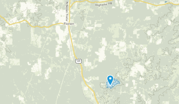 Florien, Louisiane Map