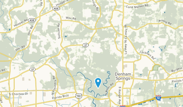Greenwell Springs, Louisiana Map