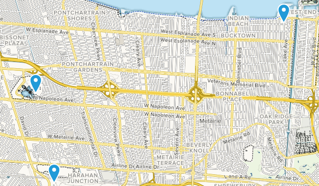 Metairie, Louisiana Map