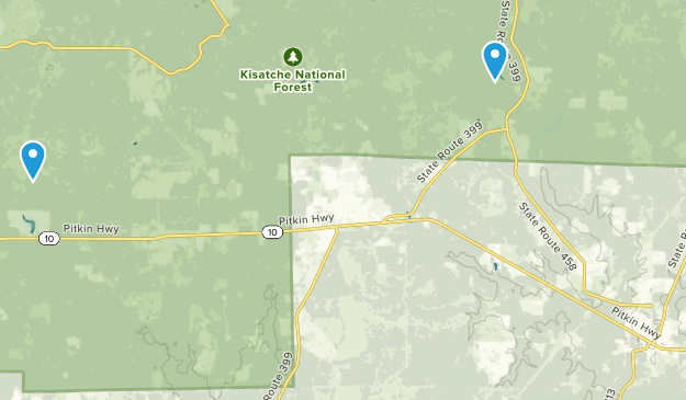 Pitkin, Louisiana Map