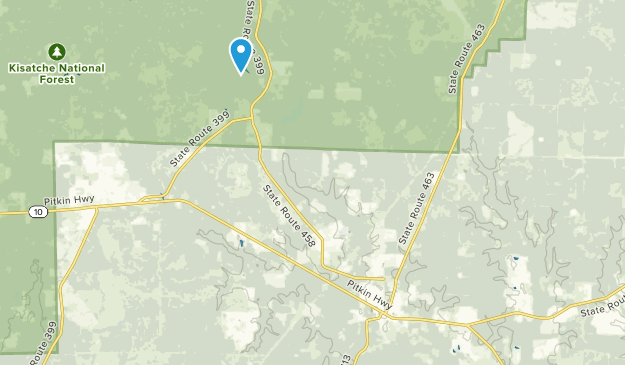 Pitkin, Louisiane Map