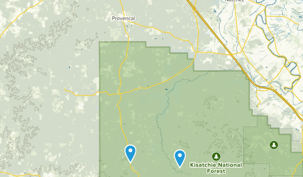Provencal, Louisiane Map