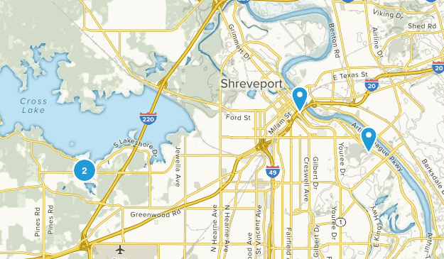 Shreveport, Louisiana Map