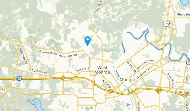 West Monroe, Louisiane Map