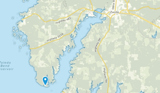 Zwolle, Louisiana Map