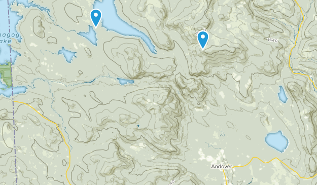 Andover, Maine Map
