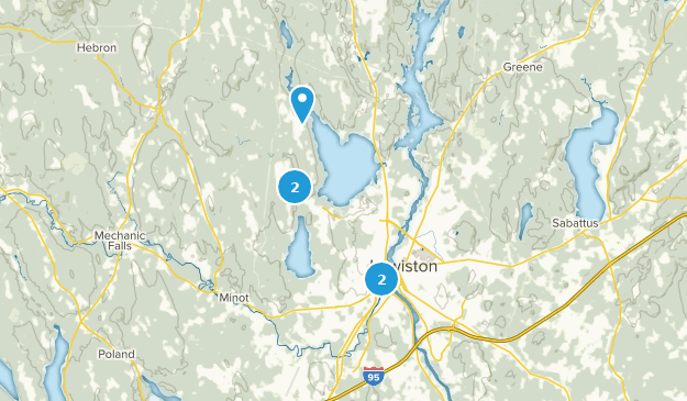 Auburn, Maine Map