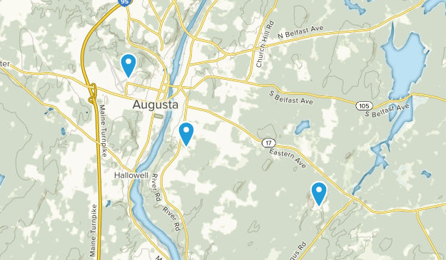 Augusta, Maine Map