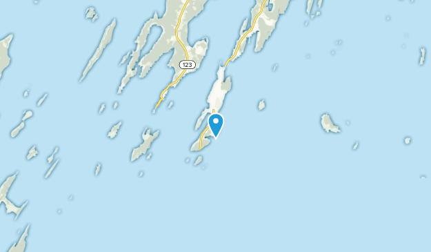 Bailey Island, Maine Map