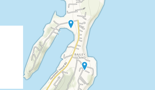 Bailey Island Bridge, Maine Map