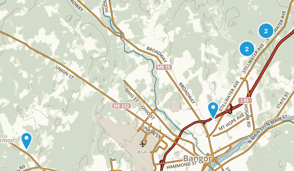 Bangor, Maine Map