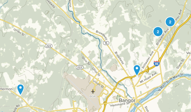 Bangor, Maine Map