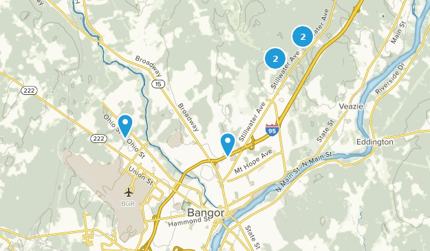 Bangor, Maine Map