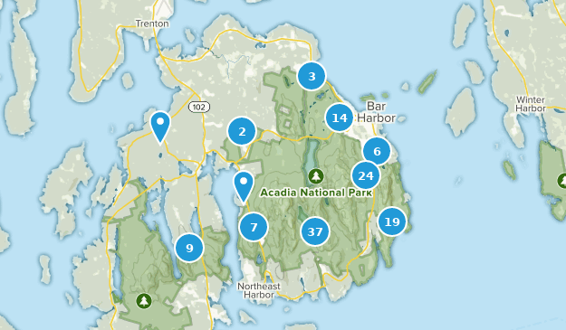 Bar Harbor, Maine Map