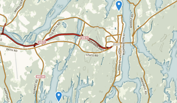 Bath, Maine Map