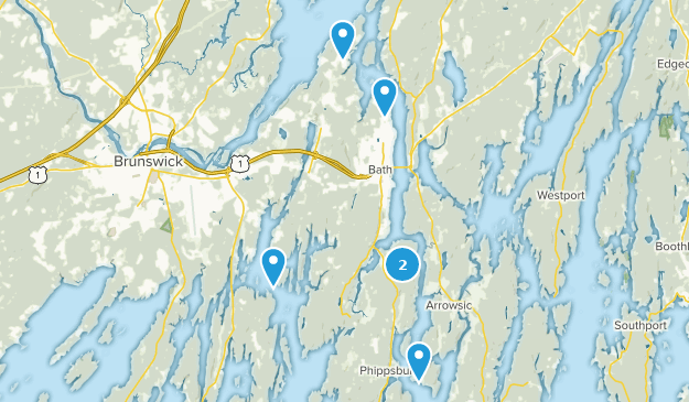 Bath, Maine Map
