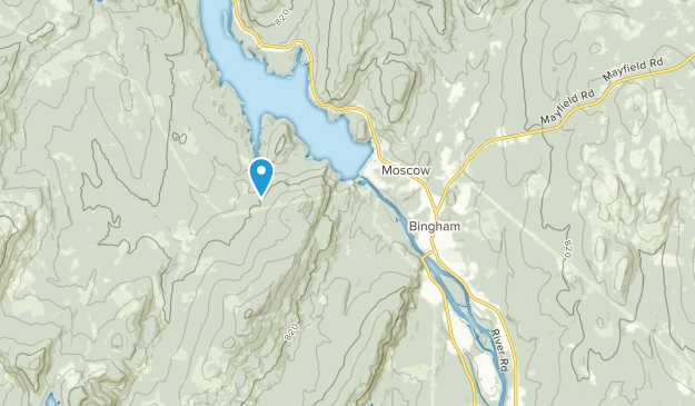 Bingham, Maine Map