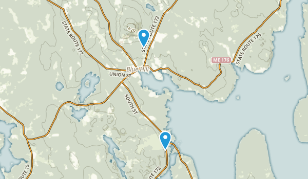 Blue Hill, Maine Map