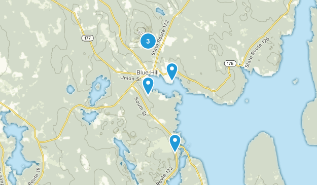 Blue Hill, Maine Map