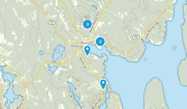 Blue Hill, Maine Map