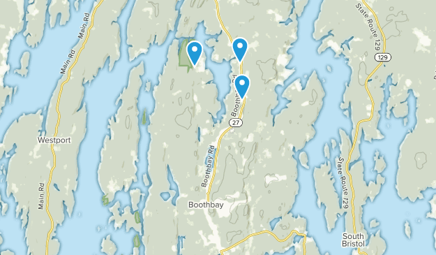 Boothbay, Maine Map