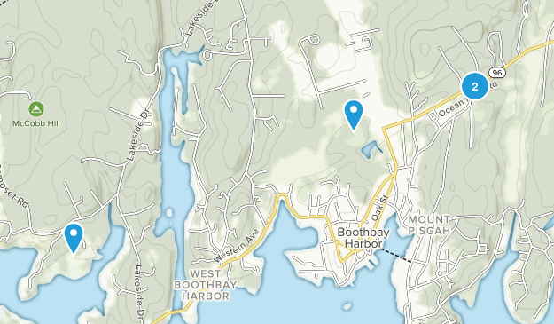 Boothbay Harbor, Maine Map
