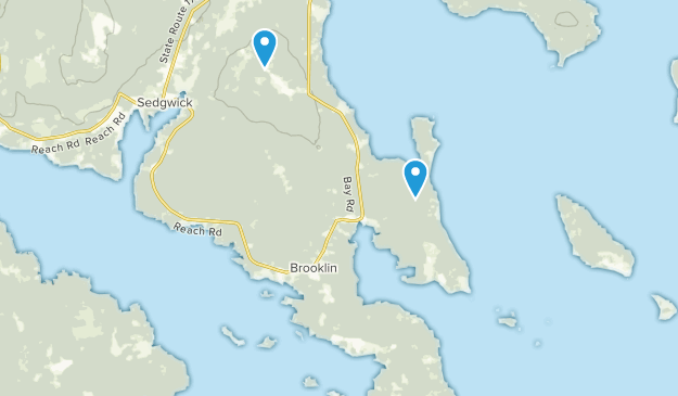 Brooklin, Maine Map