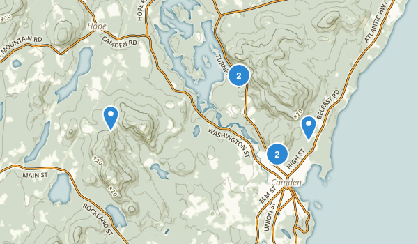 Camden, Maine Map