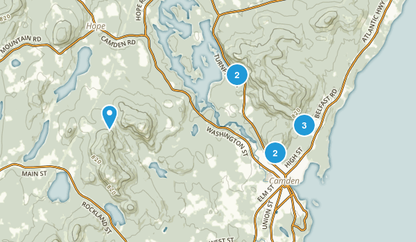 Camden, Maine Map