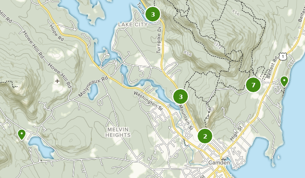 Camden, Maine Map