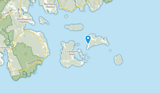 Cranberry Isles, Maine Map