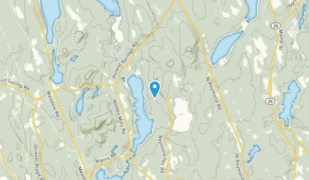Crescent Lake, Maine Map