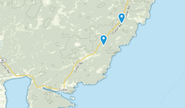 Cutler, Maine Map