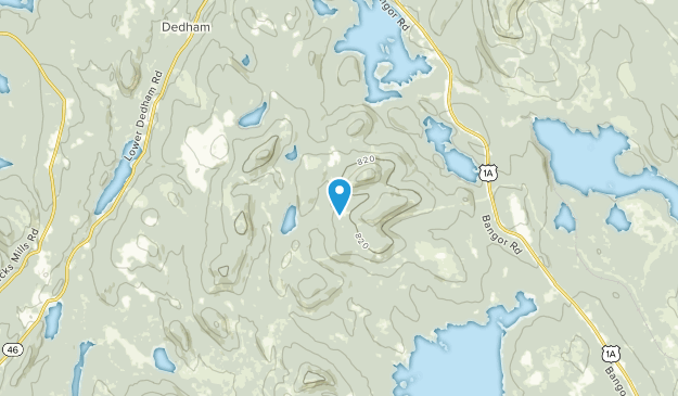 Dedham, Maine Map