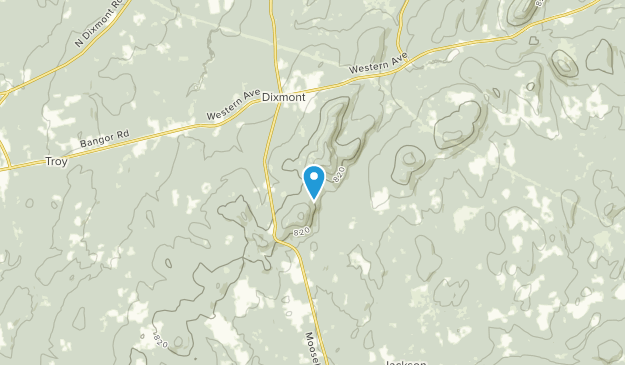 Dixmont, Maine Map