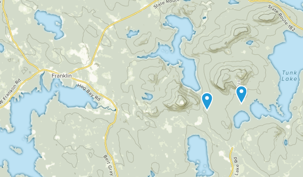 Franklin, Maine Map