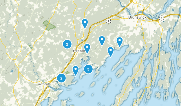 Freeport, Maine Map