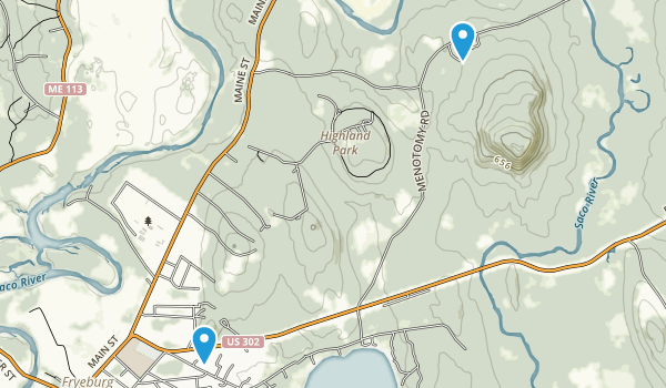 Fryeburg, Maine Map