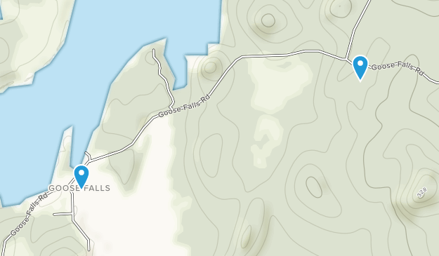 Goose Falls, Maine Map