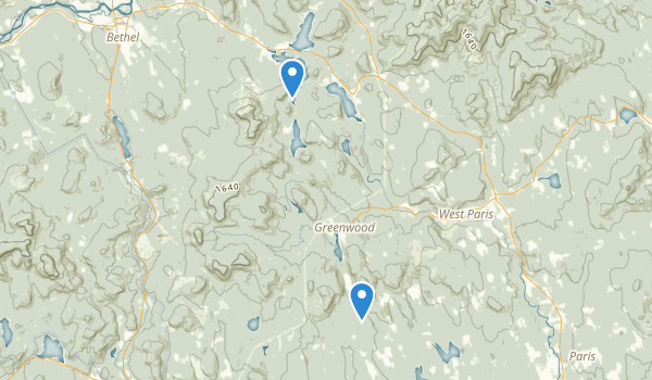 Greenwood, Maine Map