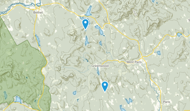 Greenwood, Maine Map